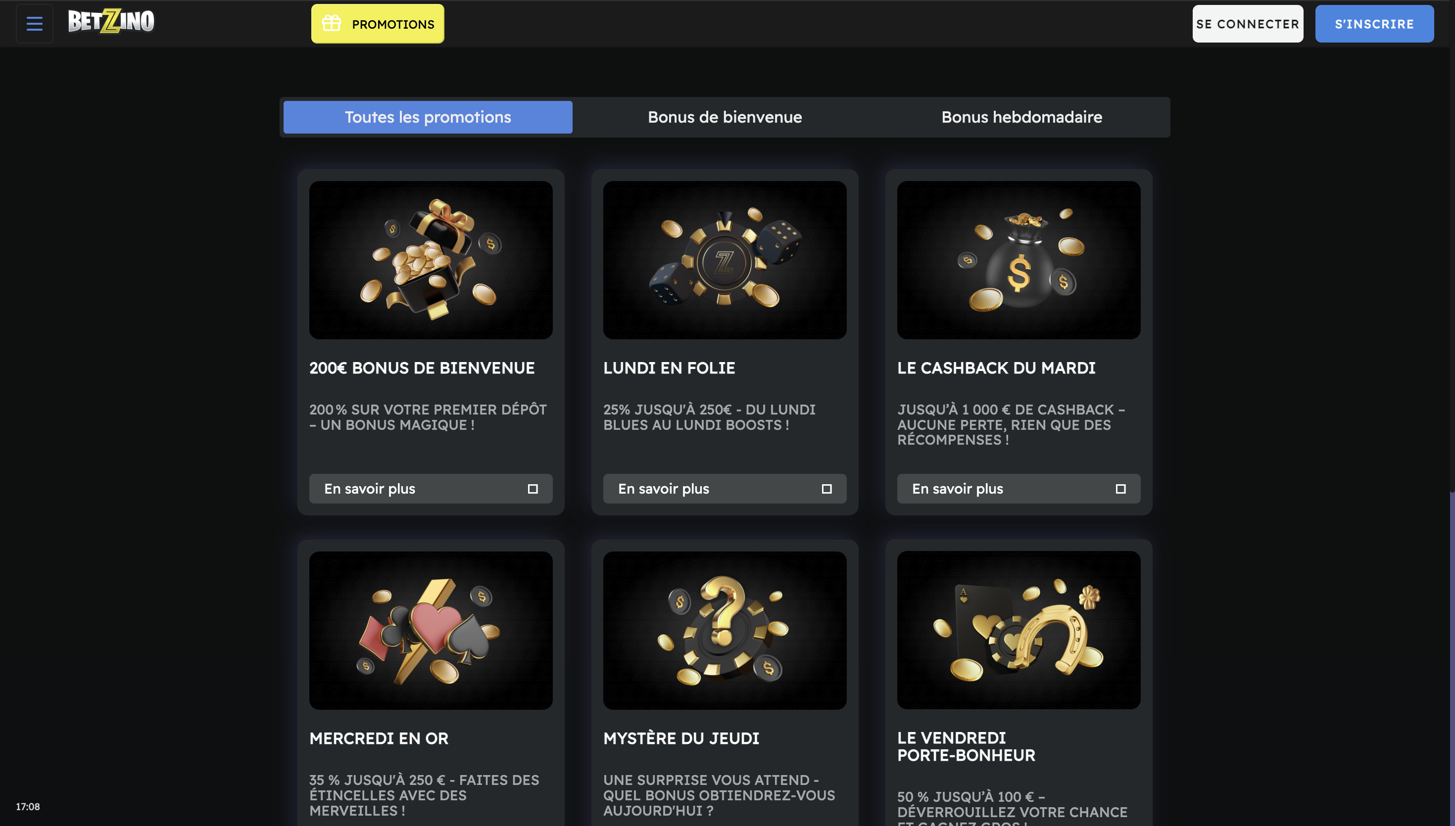 Bonus Betzino Casino