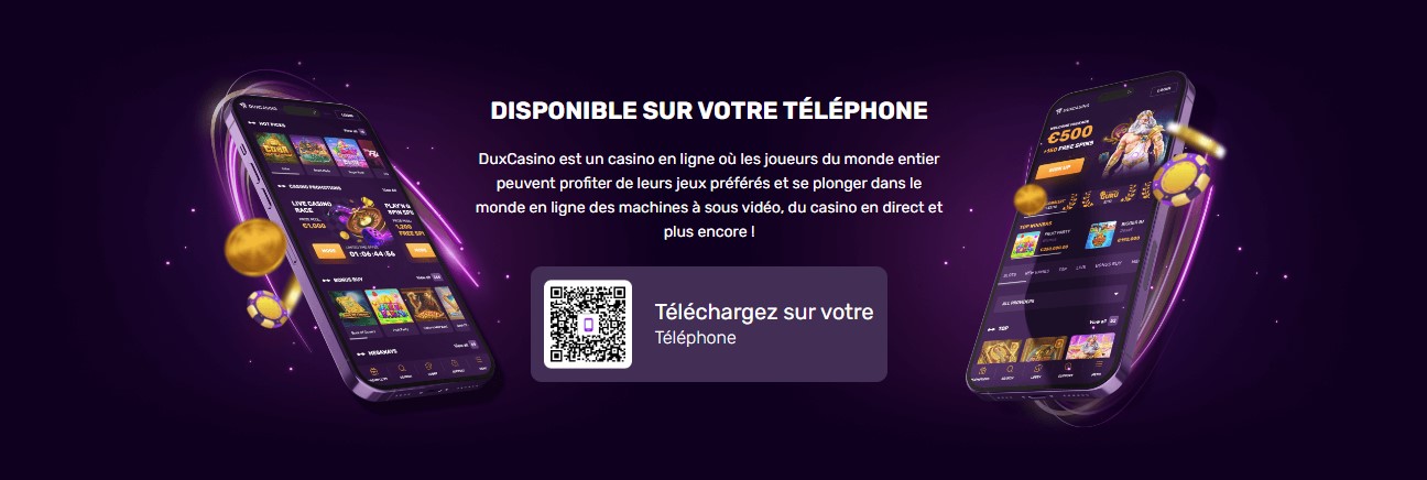 Profitez de l'accessibilité parfaite de Dux Casino sur ordinateur tablette et téléphone portable