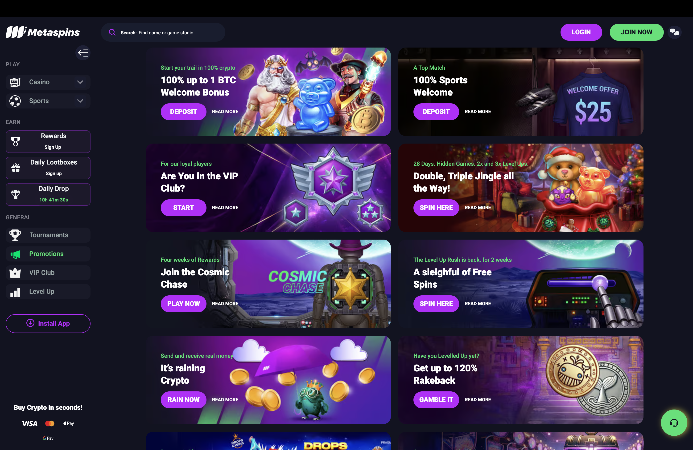 Bonus Metaspins Casino