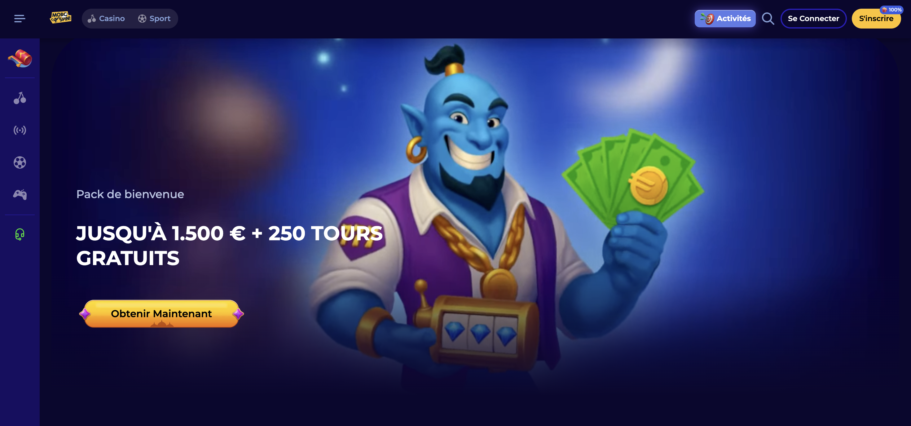 Bonus et promotions Morospin Casino