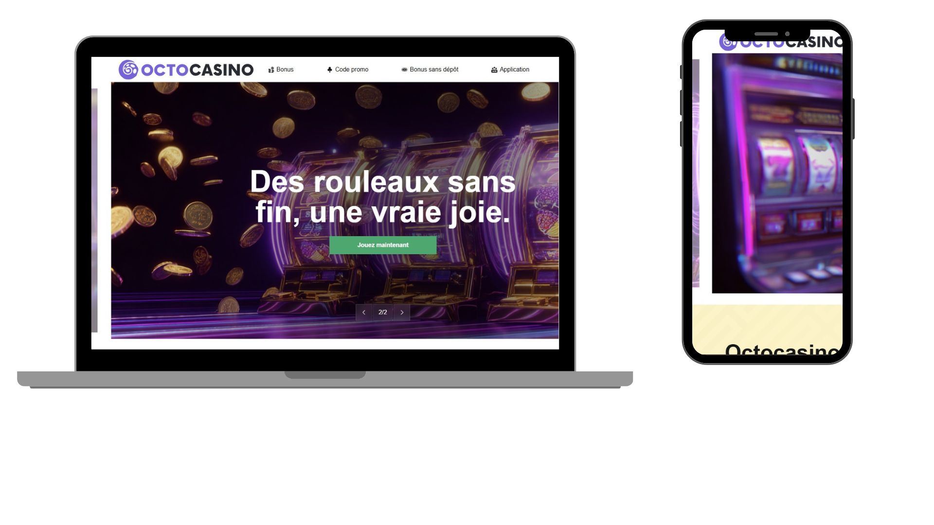 Interface fluide de Octo Casino parfaitement optimisée pour mobiles et tablettes tactiles